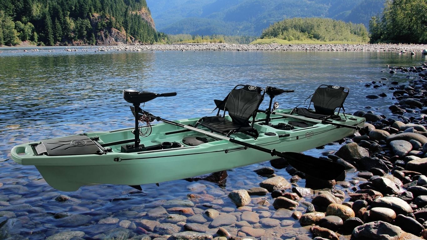 Tandem fishing kayak with trolling motor Review